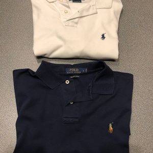 Polo Shirt Bundle- Two Men's L Polo Ralph Lauren